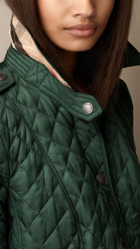 burberry quilted kencoat green|burberry quilted jacket.